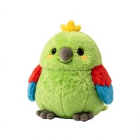 Peluche personnalisée : Adorable jouet en peluche perroquet, animal en peluche doux, fabrication sur mesure à partir de dessin, échantillon de peluche, fabricant de jouets en peluche
