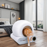 Vente en gros d'usine App Control 65l Toilette intelligente pour chat de grande capacité Litière pour chat électrique automatique intelligente autonettoyante