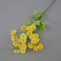 Bouquet de fleurs artificielles en tissu de soie, conception fabricant, marguerites de camomille pour la décoration intérieure, mariages et fête des Mères