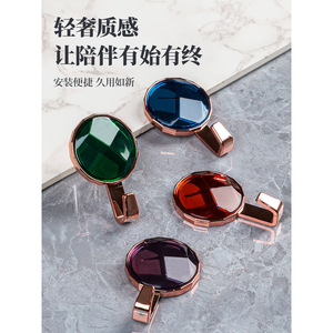 Ganchos Adhesivos Redondos para Piedras Preciosas, Montaje en Pared sin Perforaciones, para Baño y Puerta - Product Image 2