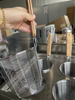 Cuiseur à pâtes électrique commercial 6 paniers, bouilloire à nouilles de table en acier inoxydable, machine à cuisiner le ramen pour spaghetti et boulettes