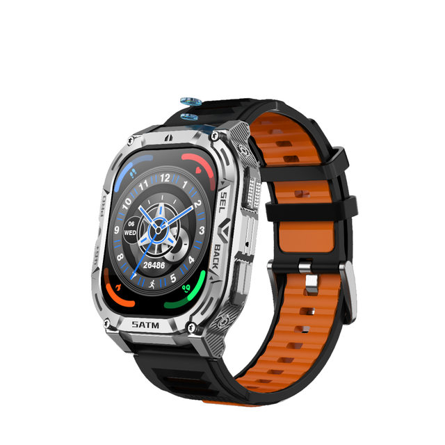 2026 Latest Model CCC Certified Square IP67 4G Smart Watch AMOLED Display Android 8.1 OS 800mAh Battery Dual SIM Support