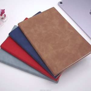 Bán buôn tùy chỉnh A5 kinh doanh máy tính xách tay dày da da may cho cuộc họp hồ sơ doanh nghiệp in logo văn phòng - Product Image 5