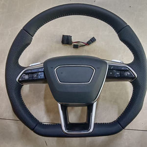 Volant intérieur en cuir amélioré pour <span class=keywords><strong>audi</strong></span> A3 <span class=keywords><strong>V8</strong></span> A4 A5 A7 B8 C7 A6 C8 S3 <span class=keywords><strong>S5</strong></span> B9 S4 Volant Plug and Play - Product Image 3