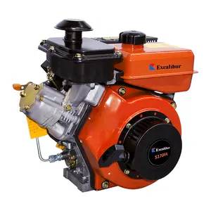 Mesin Diesel 5HP Excalibur S170FA 4KW mesin berpendingin udara silinder tunggal