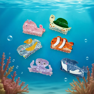 Pinza de Pelo con Forma de Garra de Animal Marino de 8 cm, Accesorio para el Cabello para Niños - Product Image 2