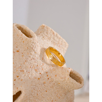 JINYOU 3925 Bague minimaliste en acier inoxydable, motif soleil rond, chic et individuelle, résistante à l'eau, accessoires de bijouterie 2025