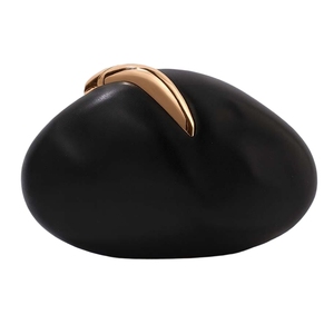 Bolso de mano elegante de PU para mujer, cartera de piel sintética con cadena metálica desmontable, bolso de noche para la vida diaria y fiestas - Product Image 3