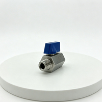 Vanne à boisseau sphérique miniature filetée mâle-femelle en acier inoxydable 304 316, 3/4 pouce DN20 PN63, pour la plomberie - Vente en gros directe usine