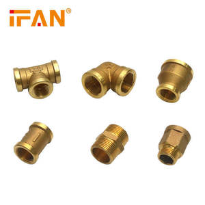 Ifan fabricant plomberie laiton Famale filetage mamelon Mamelon raccords de tuyauterie en laiton - Product Image 5