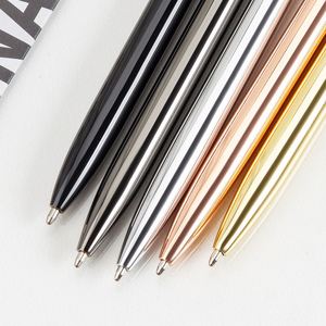 Personalized High End Simple Twist Slim <b>Pen</b> With Printing Custom Logo Fine Metal Body Barrel Clips Silver Black Hotel Ballpoint - Product Image 4