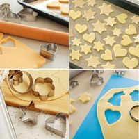 Ensemble de mini emporte-pièces avec boîte, 3 tailles par forme, en acier inoxydable, petits emporte-pièces pour argile polymère, petits moules à biscuits géométriques