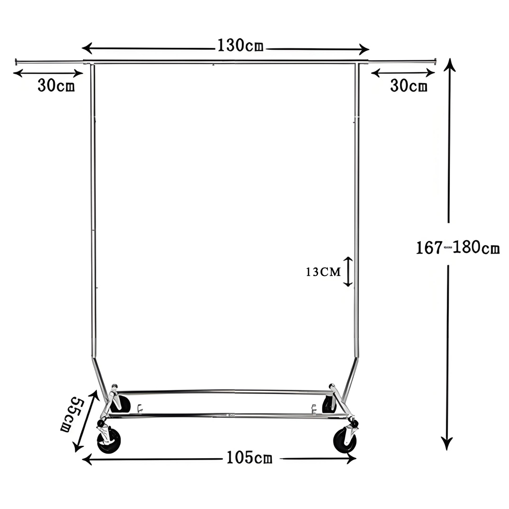 Ancho: 130-190 cm, Alto: 167-180 cm