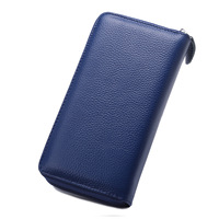Dompet Wanita Kulit Asli Mewah 3 Lipat RFID Tempat Kartu Ponsel Dompet Koin Wanita Desainer Penutup Paspor Modis