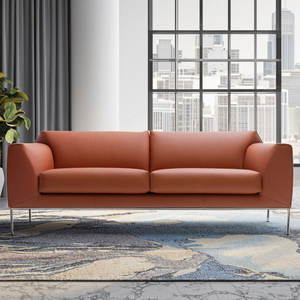 Роскошный современный офисный кожаный диван для офиса для коммерческого использования в школе для гостиной - Product Image 4