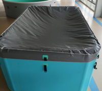 Baignoire de glace gonflable carrée en PVC Drop Stitch de qualité supérieure, piscine hors sol pour bain froid avec fonction de thérapie spa