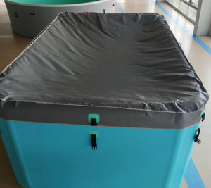 Bañera de Hidromasaje Inflable <span class=keywords><strong>Cuadrada</strong></span> de PVC de Primera Calidad, Piscina de Inmersión Fría Sobre el Suelo con Función de Terapia de Spa - Product Image 3