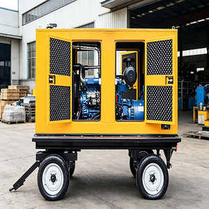 Groupe électrogène diesel silencieux portable 600 kVA à <span class=keywords><strong>livraison</strong></span> rapide pour la construction extérieure et l'alimentation des chantiers isolés - Product Image 4