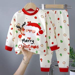 Conjunto de Pijamas de Natal para Crianças em Algodão, Roupas de Dormir Macias para Meninas, Pijamas de Manga Longa e Calças Longas para Meninos - Product Image 6
