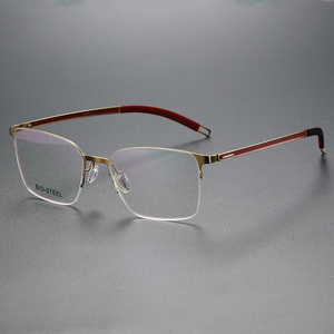 Oscare Gafas de Metal Retro de Diseñador de Lujo de Alta Gama, Lentes Clásicas Antiluz Azul, Monturas de Gafas para Hombre, 2017 - Product Image 4