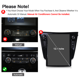 HFMidia Autoradio 12,1 pouces avec écran vertical, Bluetooth, multimédia vidéo pour Nissan X-Trail / Qashqai 2014-2017, récepteur audio de voiture - Product Image 6