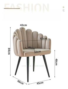 <span class=keywords><strong>Fauteuil</strong></span> individuel de <span class=keywords><strong>salon</strong></span> en velours coloré pour balcon, chambre à coucher, coiffeuse et table de maquillage - Product Image 6