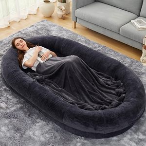 Venta al por mayor cama de <span class=keywords><strong>perro</strong></span> humano, sala de estar lotes grandes, dormitorio tatami super <span class=keywords><strong>grande</strong></span> gigante PUF 10 pies sofá cama sillas - Product Image 1
