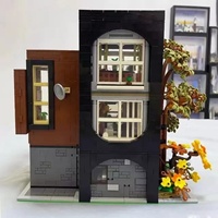 Mork 10205, Juego de Bloques de Construcción de Plástico ABS, Ciudad Modular, Vista de Calle, Bloques de Construcción DIY para Niños de 5 a 7 Años, Edificios Modernos 1:8