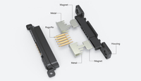 Venta directa de fábrica 2A conector de 3 pines macho hembra magnético 12V Cable de carga conector magnético para placa Pcb
