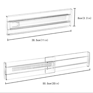 PP Plastic Multifunctional <strong>Drawer</strong> <strong>Divider</strong> <strong>for</strong> Clothes 28.5-50.5cm Expandable <strong>Drawer</strong> Organizer Transparent Minimalist Modern - Product Image 5