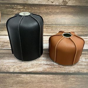 Outdoor camping gas canister cover, leather gas canister cover, camping lamp fuel canister protective cover, high-altitude - Product Image 2