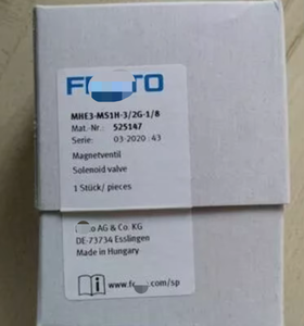 1 Válvula Solenoide NUEVA en CAJA MHE3-MS1H-<span class=keywords><strong>3</strong></span>/2Gwbr-1/8 525147 24V DC - Product Image 1