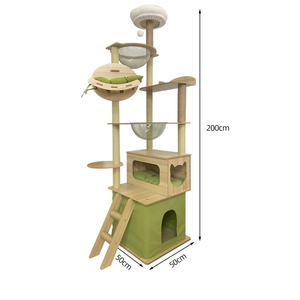 Joypet Indoor Cat House Cat Tree with <strong>Scratching</strong> Furniture <strong>Kittens</strong> Wood Cat Tower with Perch Scratcher <strong>Posts</strong> - Product Image 6
