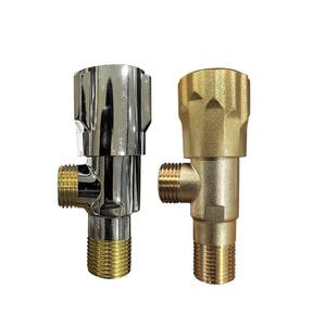 Robinet triangulaire entièrement ouvert en cuivre à haut débit, épaissi, entrée/sortie unique, chauffe-eau mural, robinets d'angle pour toilettes - Product Image 1