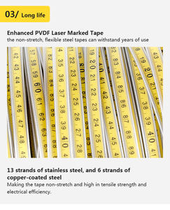 Macsensor 100m Grid Dip Tape Steel Meter Indikator Kedalaman Air Sumur Bor Sensor Meter - Product Image 5
