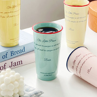 Tasse en céramique grande capacité pour bureau, café, eau – Design élégant et simple pour petit-déjeuner, lait