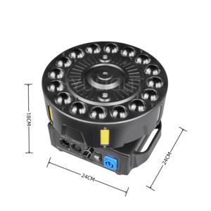 Lumière de tête mobile LED 200W, roue de Ferris, faisceau, stroboscope et laser, lumières RGBW DMX512, éclairage de scène, DJ, fête, bar, KTV, effet disco - Product Image 3