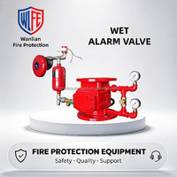 Katup Alarm Basah Pemadam Kebakaran ZSFZ Katup Alarm Sprinkler Besi Ulet DN100 DN150 DN200 untuk Sistem Sprinkler Kebakaran