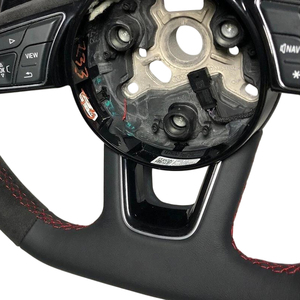 Volante Personalizado de Cuero y Gamuza para <span class=keywords><strong>Audi</strong></span> <span class=keywords><strong>A5</strong></span> S5 A4 S4 <span class=keywords><strong>RS3</strong></span> B9 RS, Volante de Fibra de Carbono - Product Image 4