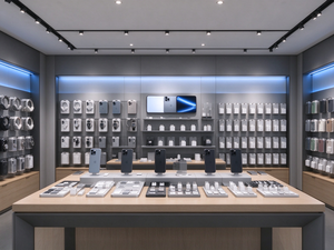 Conception d'intérieur personnalisée pour magasin de téléphonie mobile, vitrines d'exposition électroniques et mobilier de vente au détail - Product Image 3