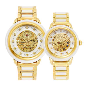 Reloj Dragon and Phoenix Luxury Original Couple Automatic <b>Mechanical</b> <b>Watch</b> Natural Jade Montre - Product Image 5