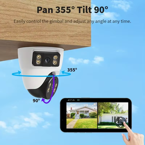 Caméra de sécurité dôme WIFI 8MP CCTV Double objectif 360 degrés PTZ Détection humanoïde IA Suivi de mouvement IP66 Étanche <span class=keywords><strong>Cloud</strong></span> 1 an - Product Image 2