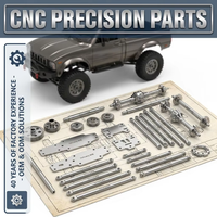 Pièces de voiture RC en aluminium pour modèle de voiture prototype SCX 1/32, pièces de rechange Deerc RC Era, pièces métalliques CNC OEM personnalisées