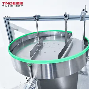 TNDE TDL-800/1000 PET PPガラスプラスチックボトル供給テーブル & 収集テーブルアンスクランブラーマシン