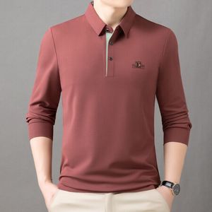 Chemise <span class=keywords><strong>Homme</strong></span> Confortable Printemps-Automne 2026 à Manches Longues Unie, Coupe Ample Décontractée pour Affaires, en Polyester et Spandex - Product Image 3