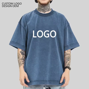 Camiseta de Hombre Extra Grande, Estilo Vintage, 100% Algodón, con Serigrafía Personalizada, Hombros Caídos y Tela Gruesa - Product Image 1