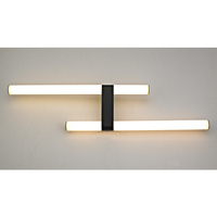 Lámpara de Pared LED para Interiores, Doble Tubo de Luz, IP44, 3000K, Blanco Cálido, Moderna, de Aleación de Zinc, CRI 90, para Baño, Hogar y Oficina