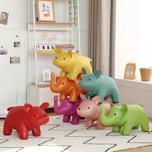 Taburete Creativo con Forma de Elefante, Silla Infantil con Relleno de Espuma, Diseño Contemporáneo para Decoración de Habitaciones Infantiles - Product Image 2