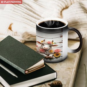 Heat Press Sublimation <b>Mug</b> 11oz Frosted Black Ceramic Color Changing Magic Cup - Product Image 3