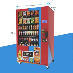 2024 xu hướng mới lạnh uống sữa Snack thực phẩm Máy bán hàng tự động với hệ thống làm mát ngoài trời